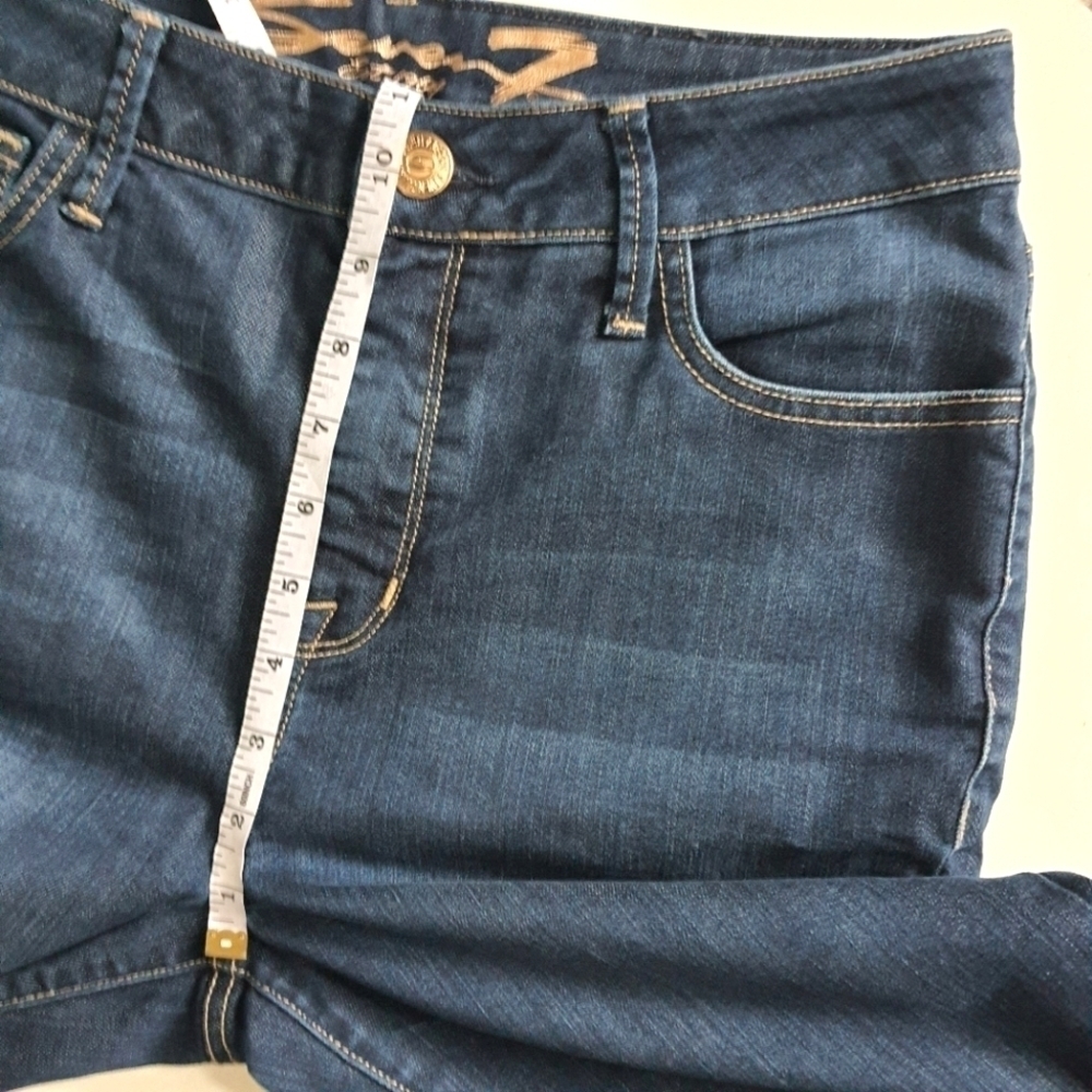 SEVEN7 Jeans High Waisted Womens 6 Slim Straight Blue Denim - Picture 15 of 16